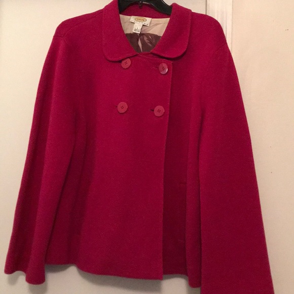 Talbots Jackets & Blazers - Talbots fushia double breasted jacket